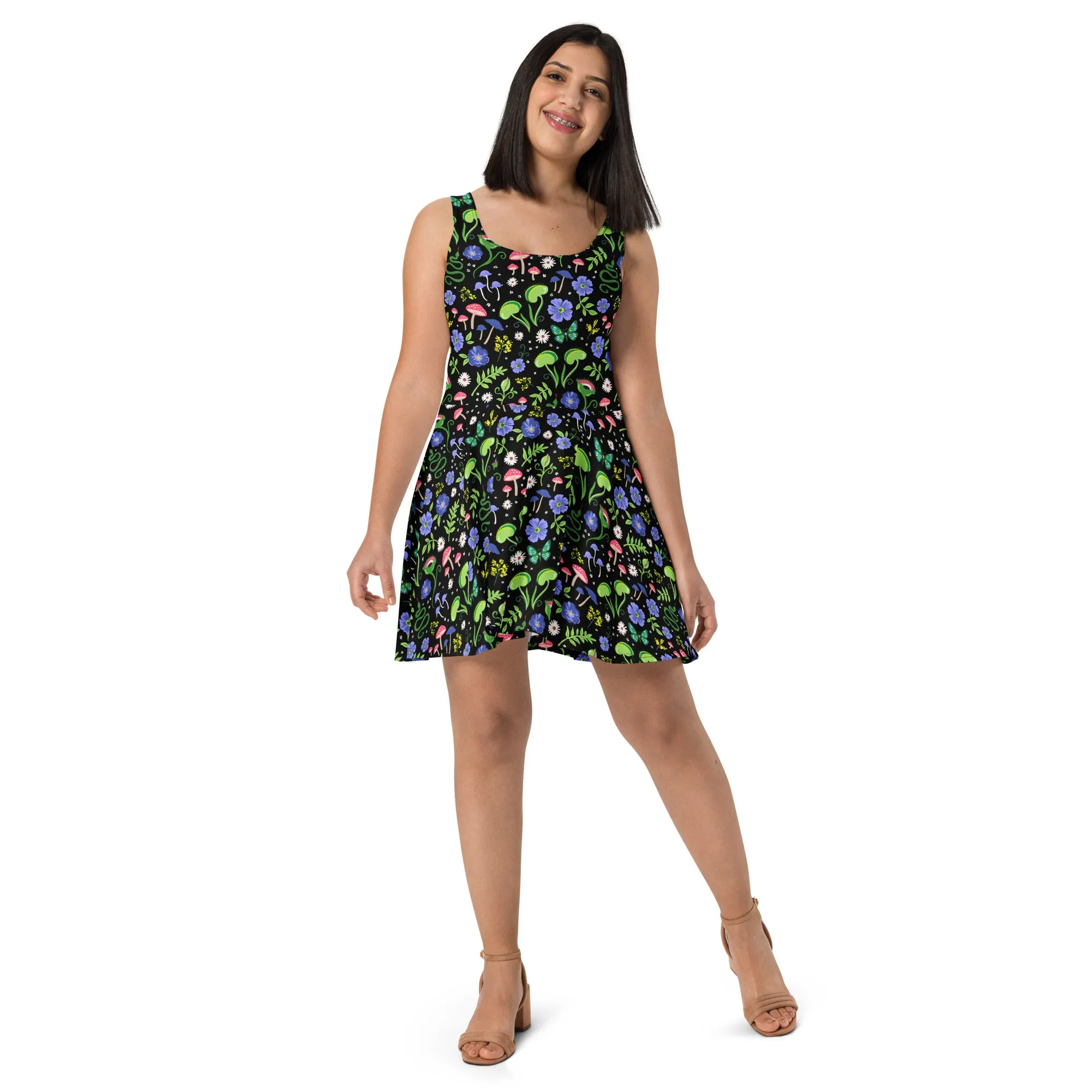 Venus Mushroom Skater Dress
