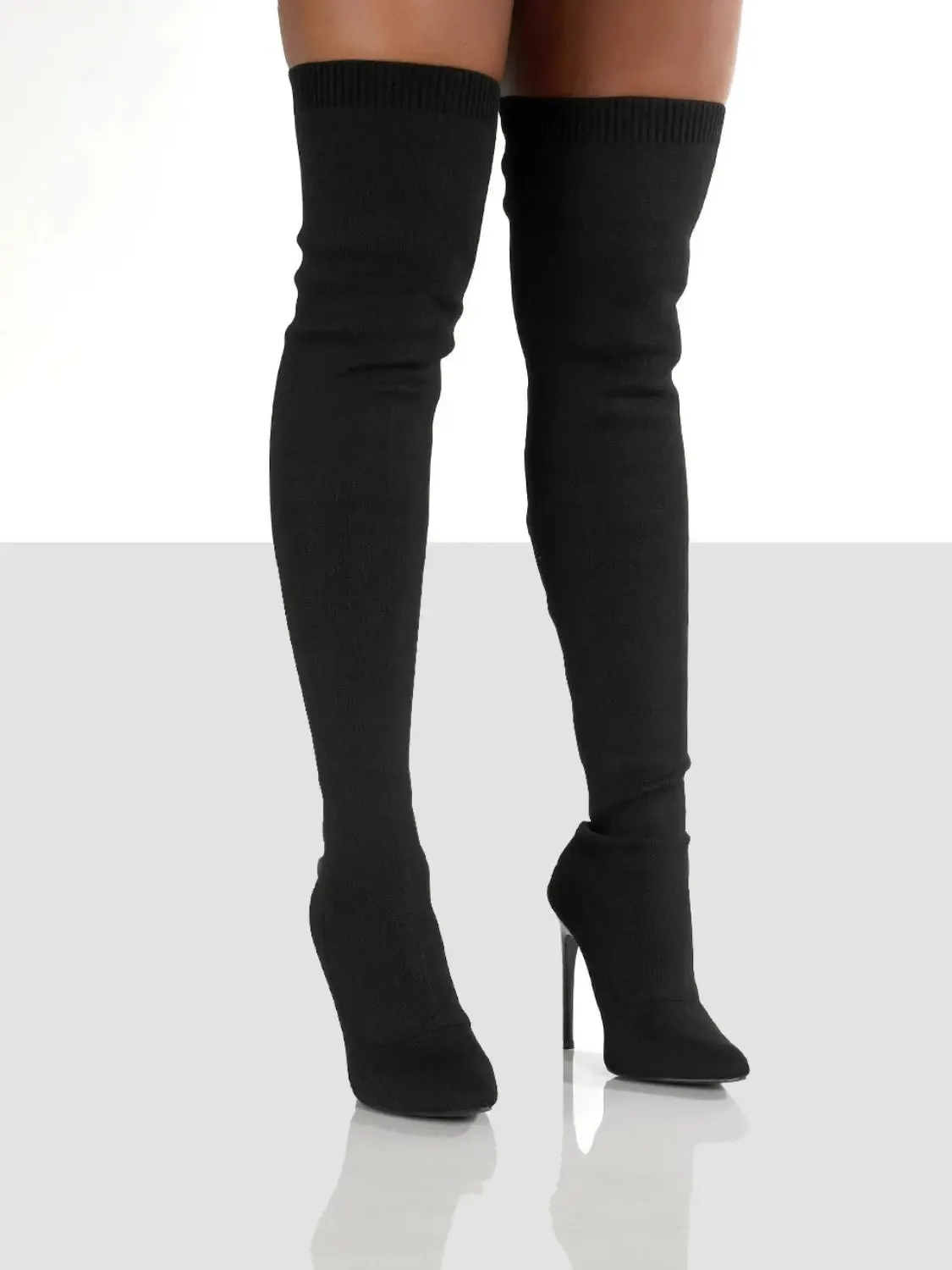 'Vera' Knee High Stiletto Boots