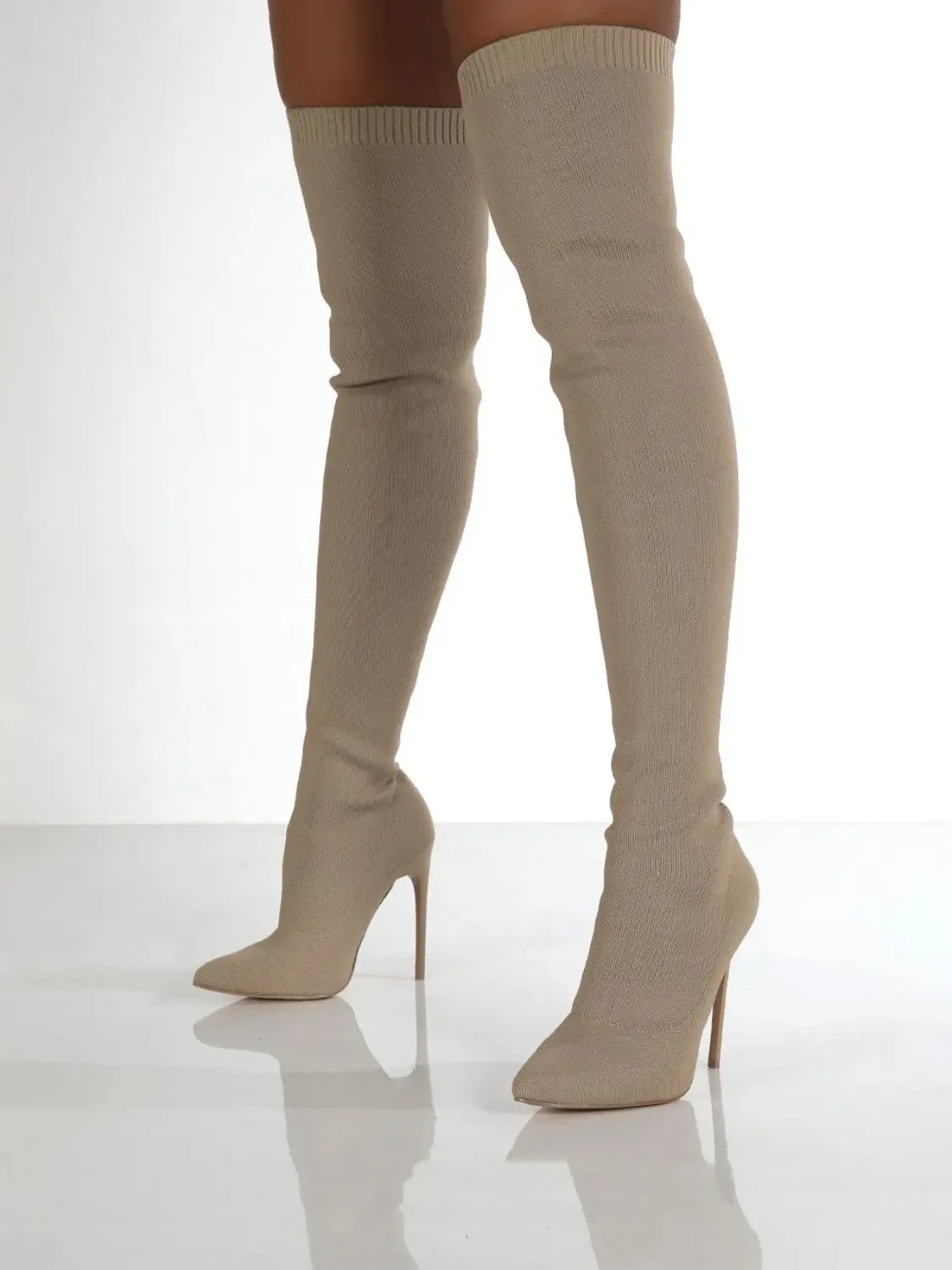 'Vera' Knee High Stiletto Boots
