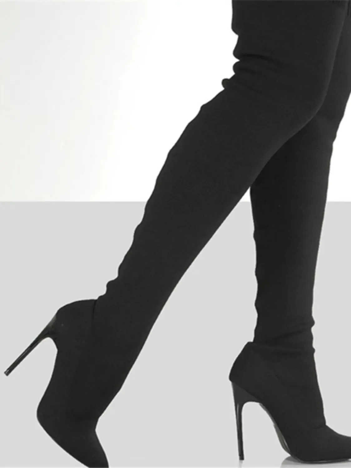'Vera' Knee High Stiletto Boots