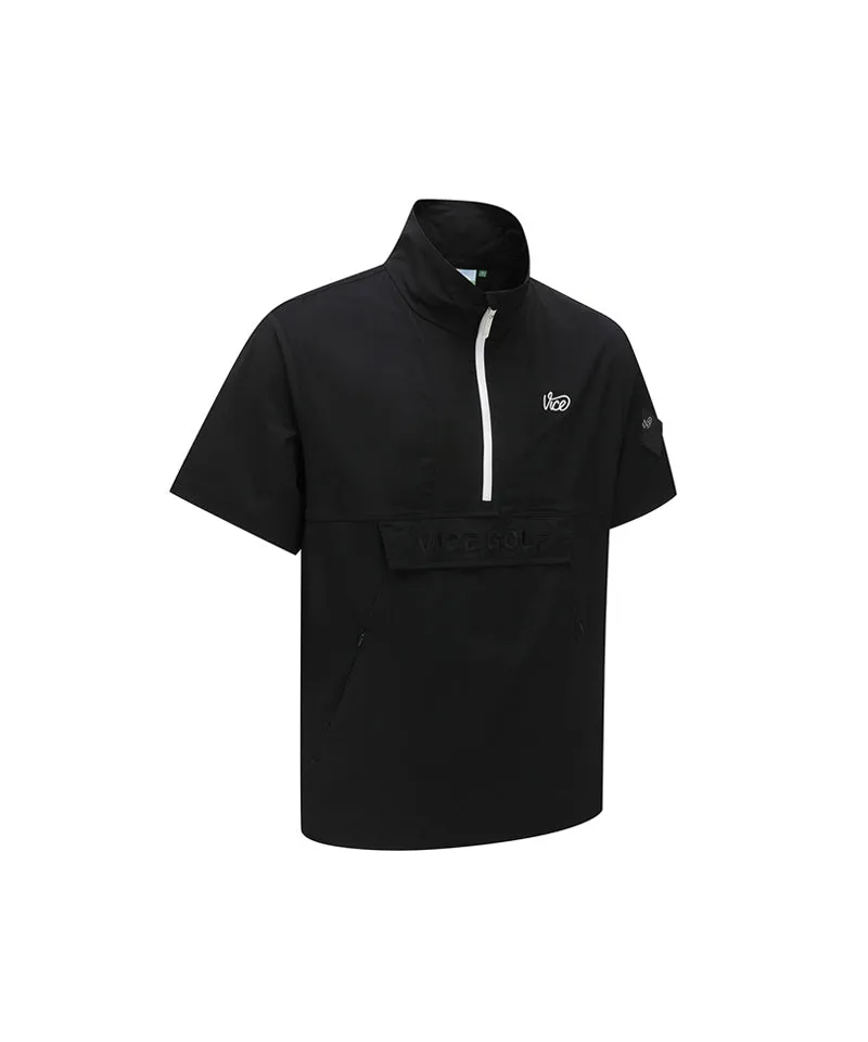 Vice Golf Atelier Men's Hoodie Anorak Jacket - Black