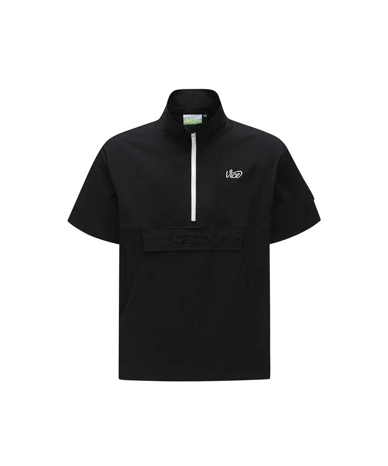 Vice Golf Atelier Men's Hoodie Anorak Jacket - Black