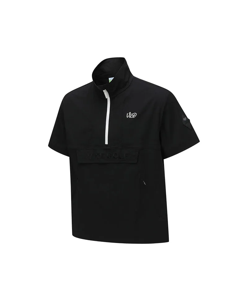Vice Golf Atelier Men's Hoodie Anorak Jacket - Black