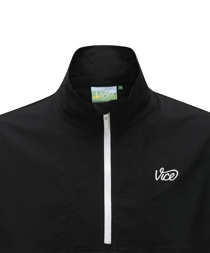 Vice Golf Atelier Men's Hoodie Anorak Jacket - Black