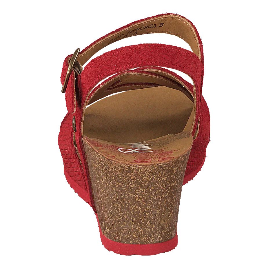Vika Menorca Velour Rojo/red