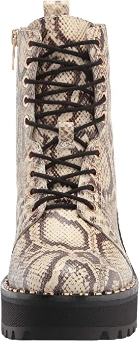 Vince Camuto Women's Footwear Women's MECALE Combat Boot, Natural, 6