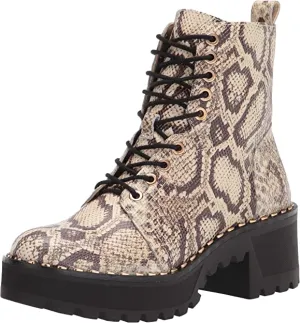 Vince Camuto Women's Footwear Women's MECALE Combat Boot, Natural, 6