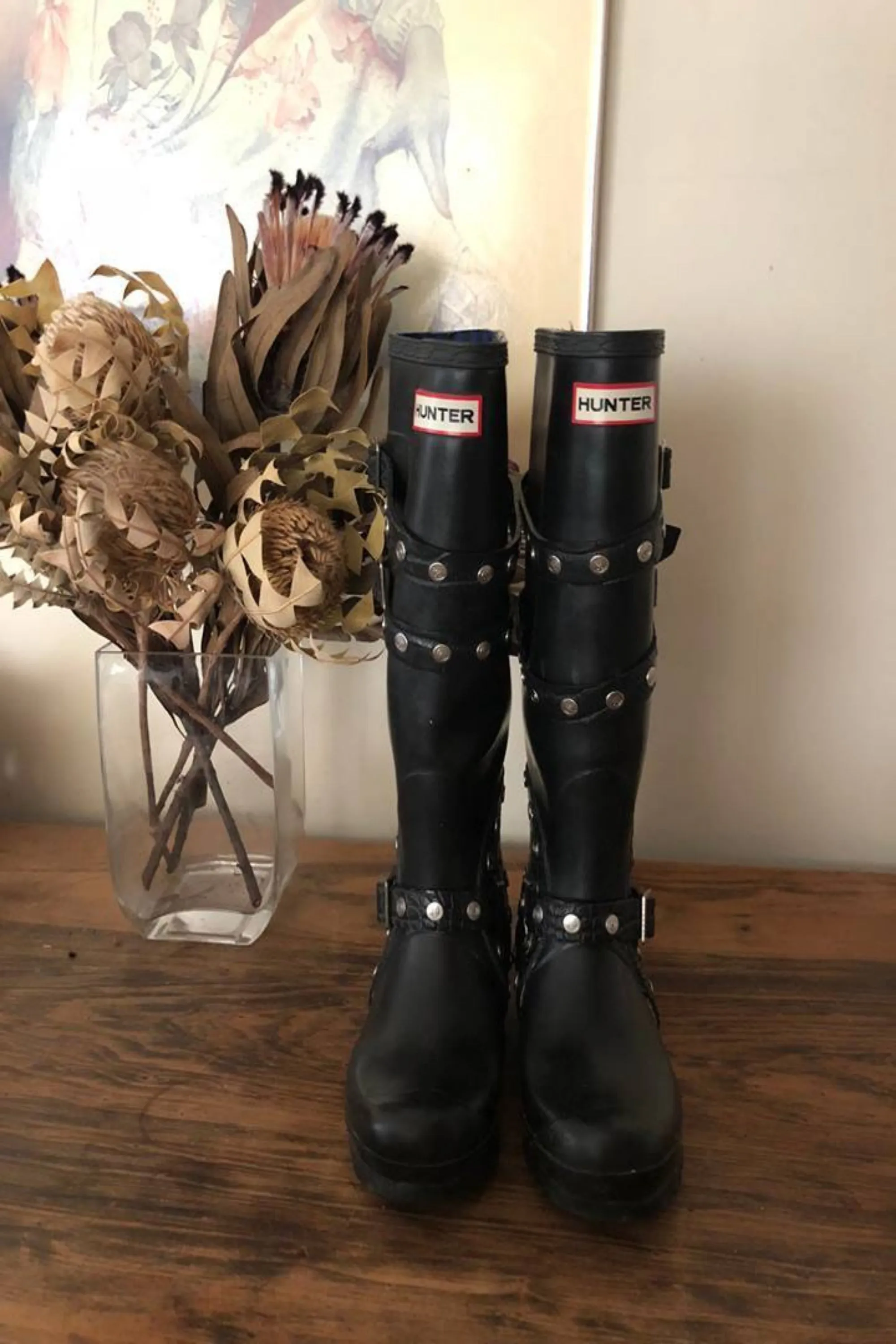 Vintage Hunter Festival Limited Edition Studded Tall Gumboots