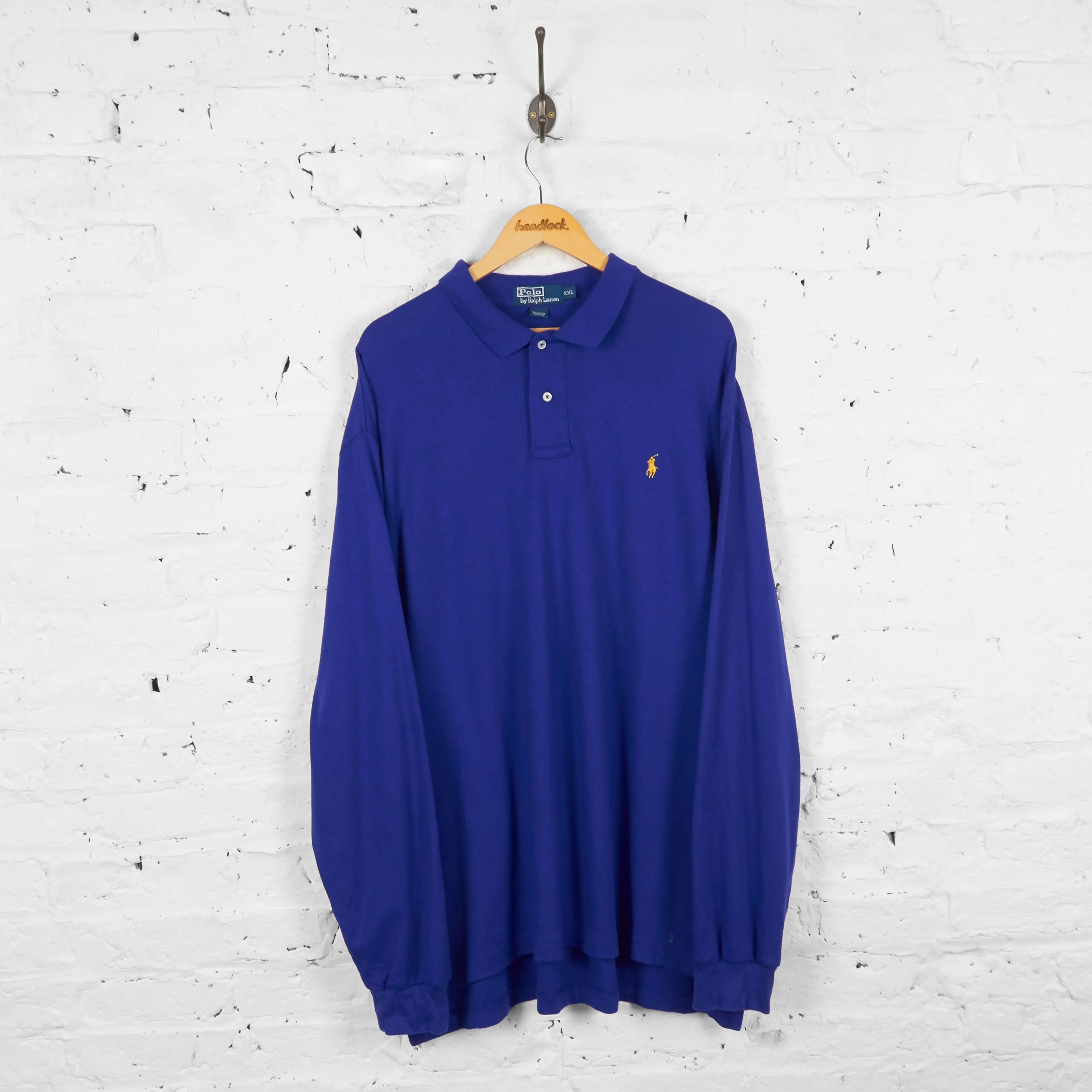 Vintage Ralph Lauren Polo Shirt - Blue - XXL