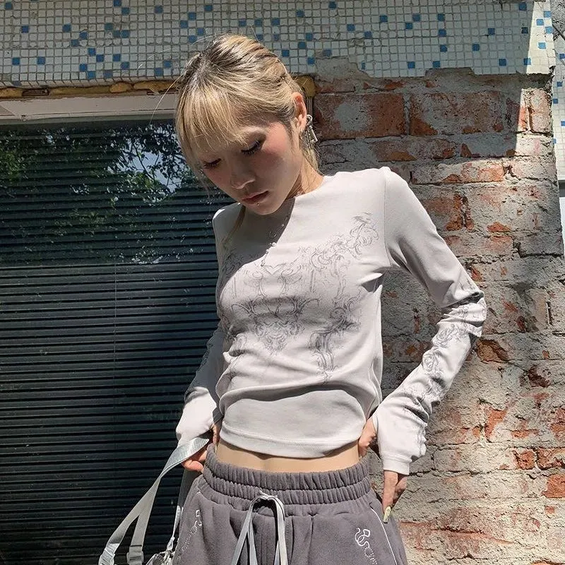 Vintage Women Clothes Y2K T-shirts