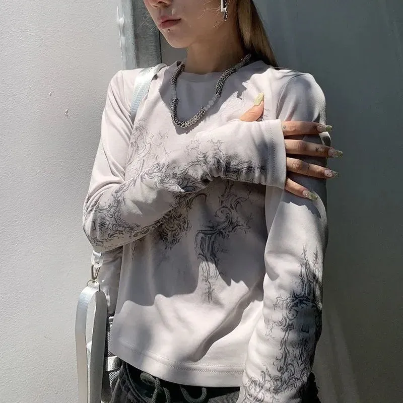 Vintage Women Clothes Y2K T-shirts