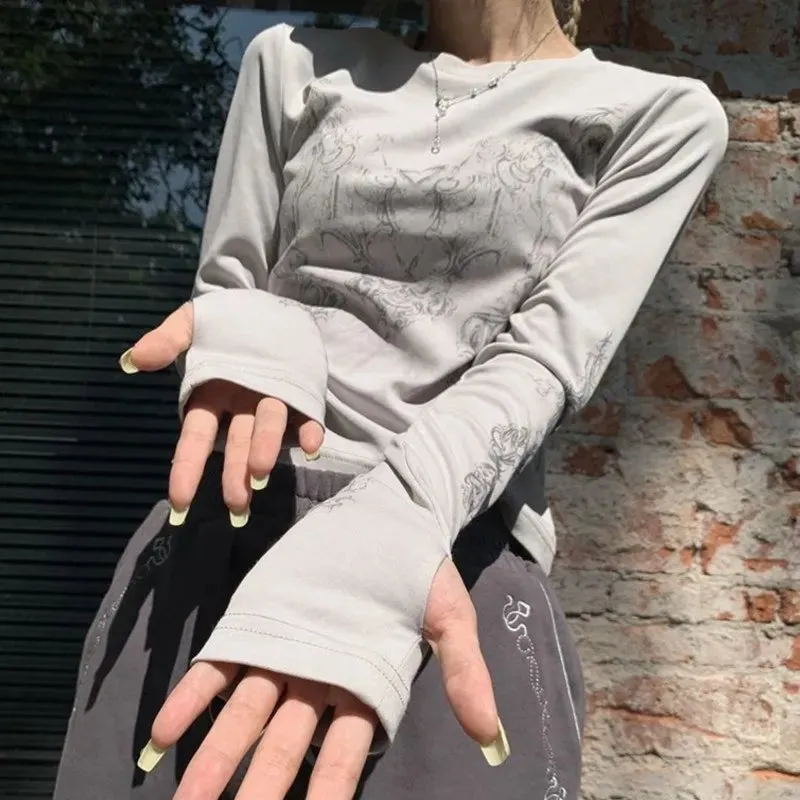 Vintage Women Clothes Y2K T-shirts
