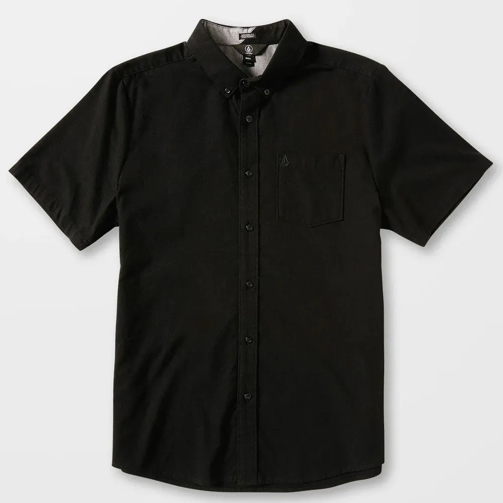 Volcom Everett Oxford Short Sleeved Shirt - New Black