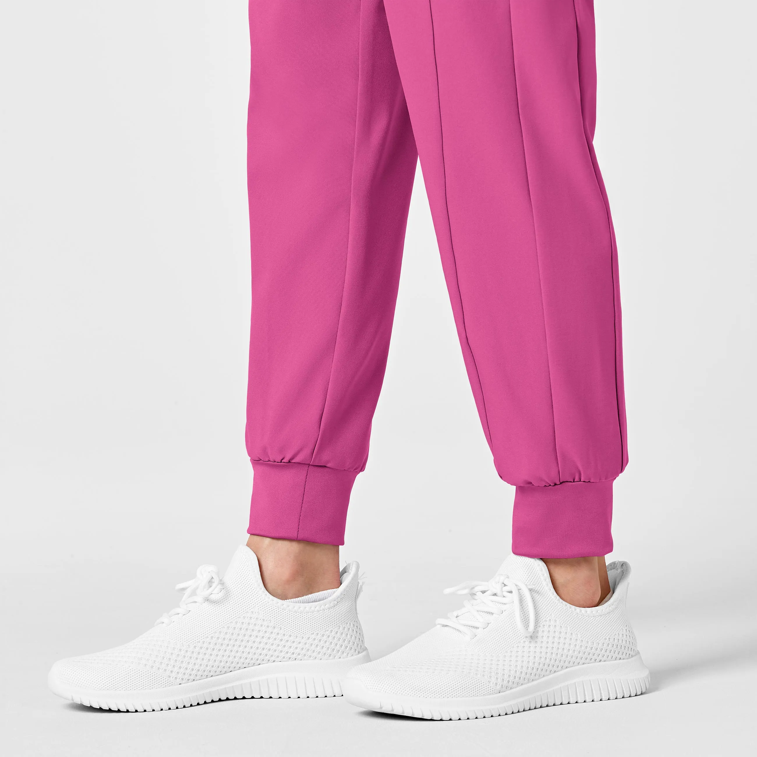 W123 5455 Maternity Jogger Scrub Pants Hot Pink