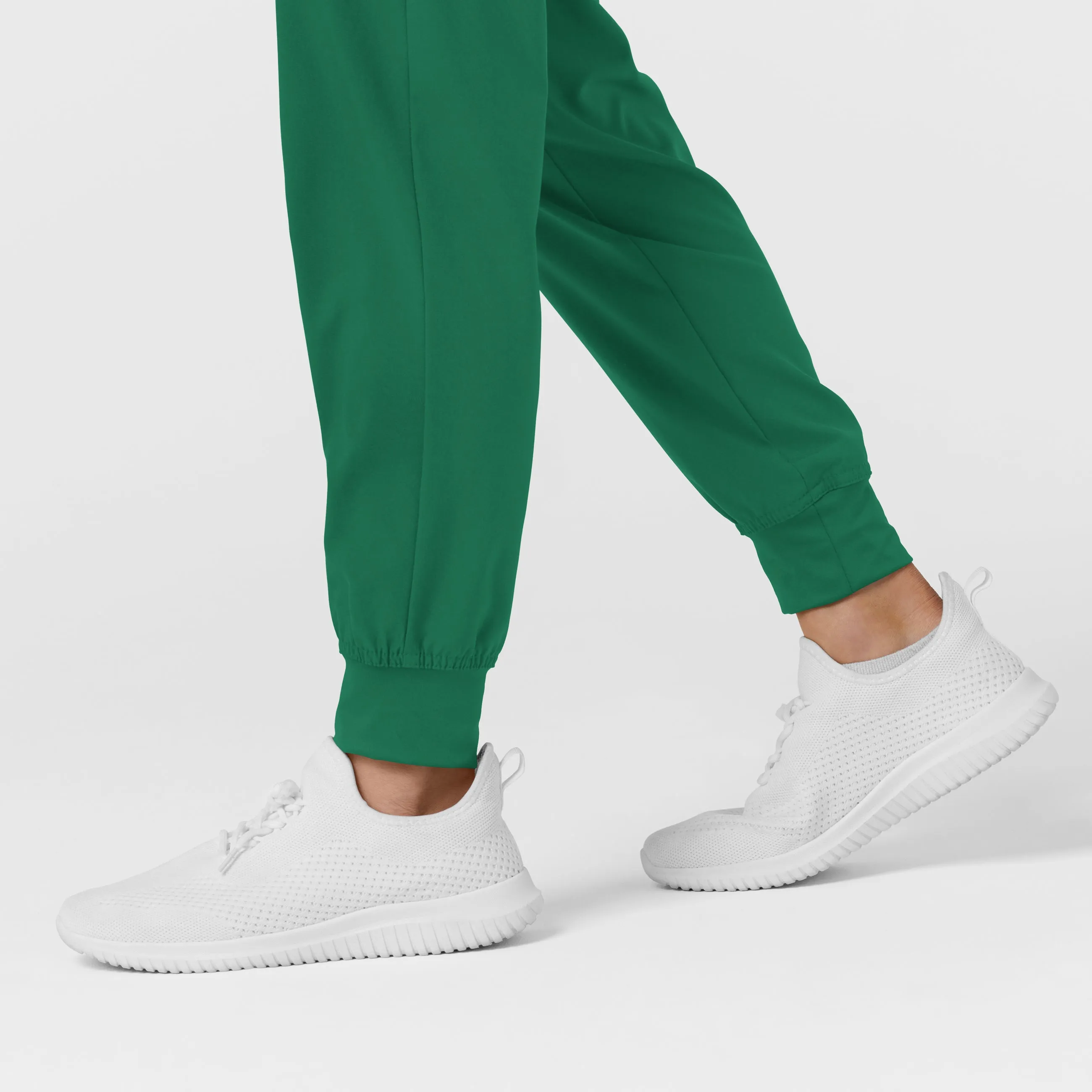 W123 5555 Comfort Waist Cargo Jogger Scrub Pants Hunter