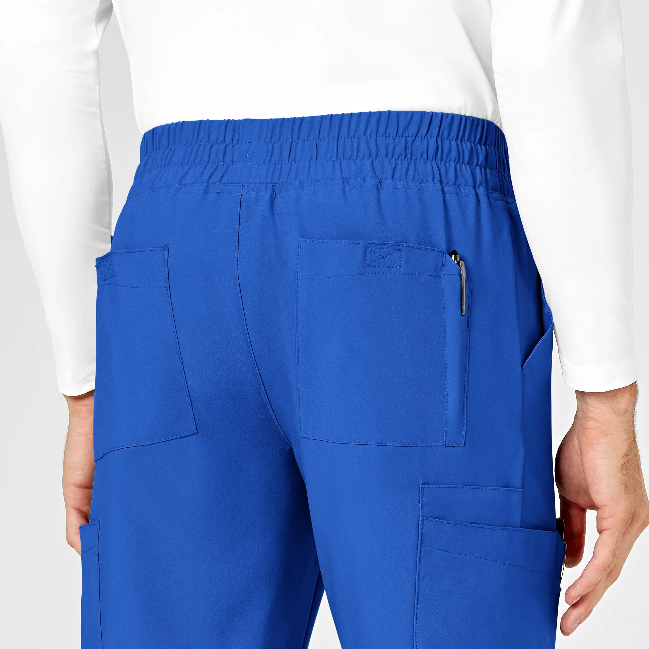 W123 5655 Men's Cargo Jogger Scrub Pants Royal