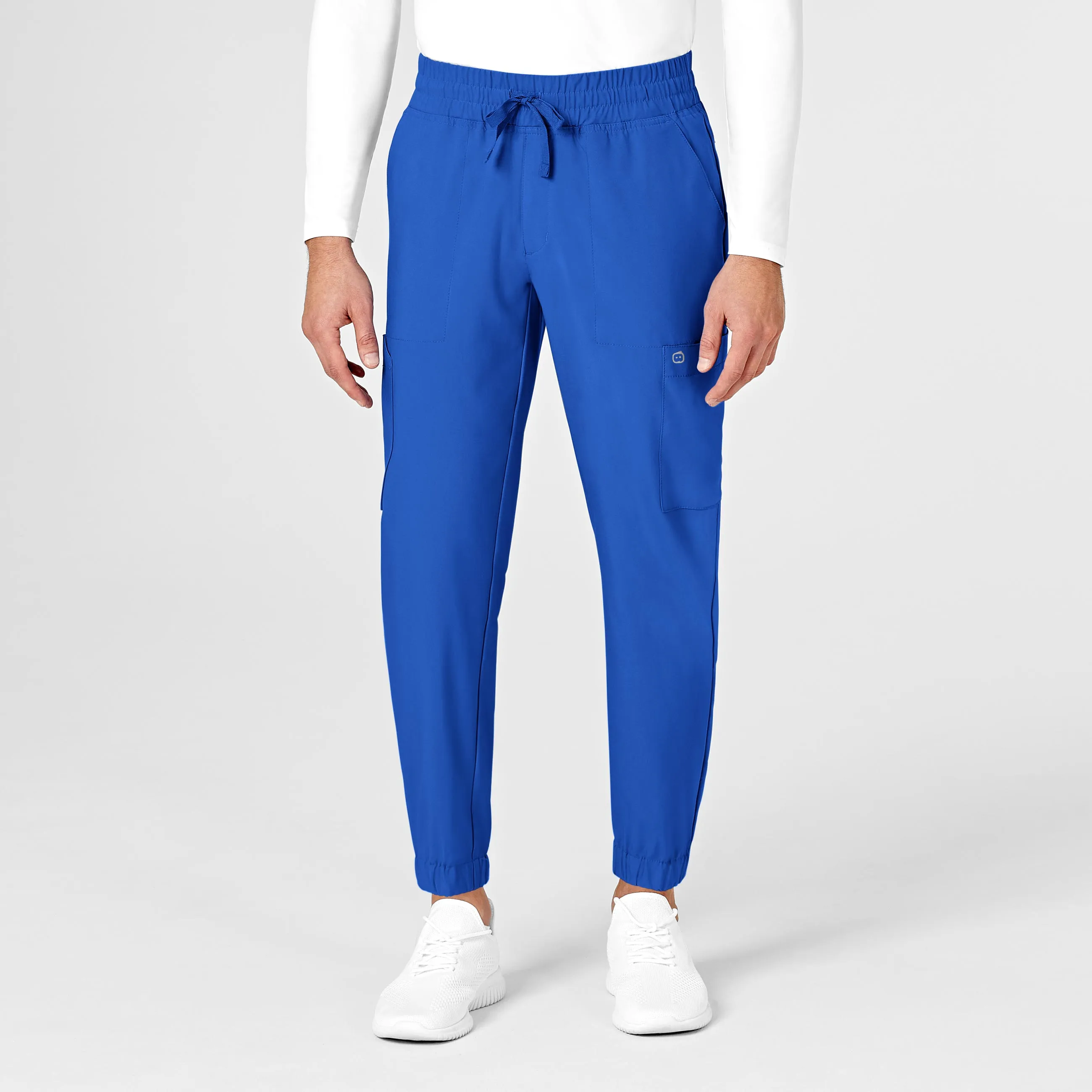W123 5655 Men's Cargo Jogger Scrub Pants Royal