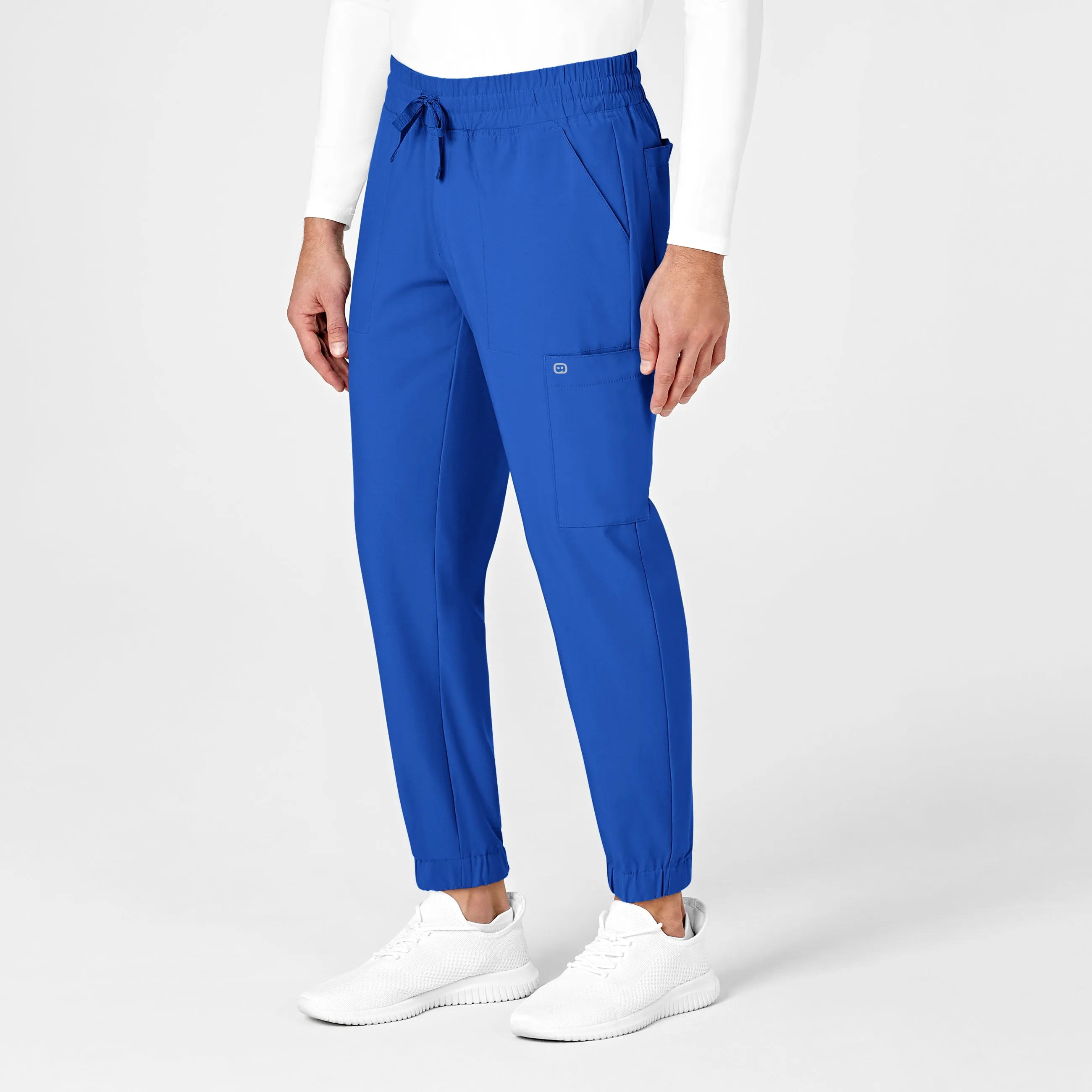 W123 5655 Men's Cargo Jogger Scrub Pants Royal