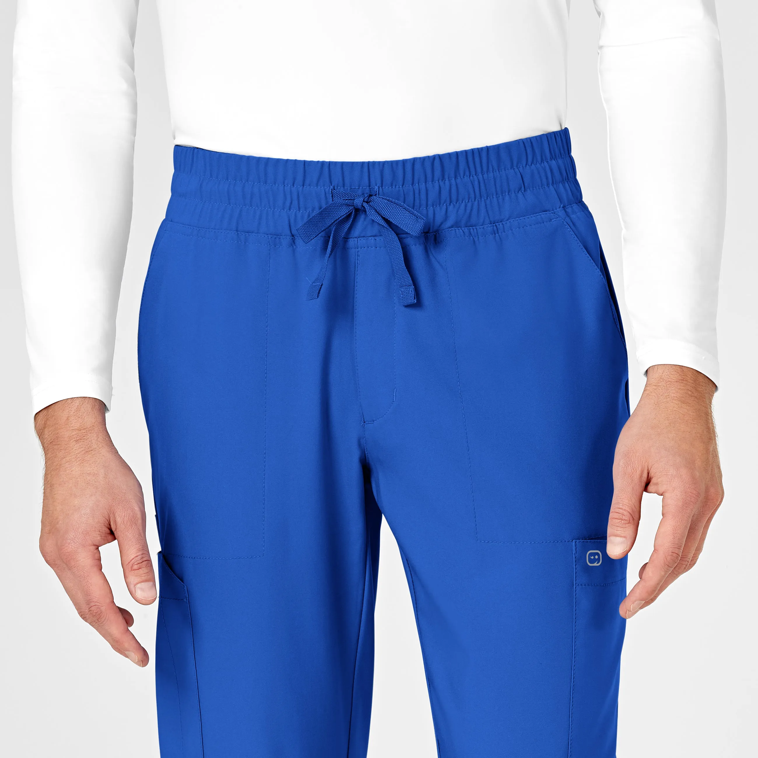 W123 5655 Men's Cargo Jogger Scrub Pants Royal