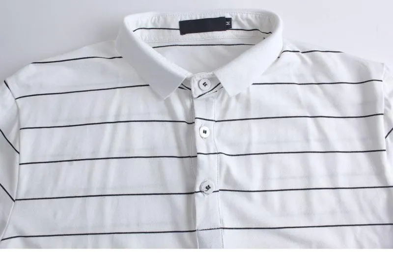 West Louis™ Brand Summer Stripped Polo Shirt