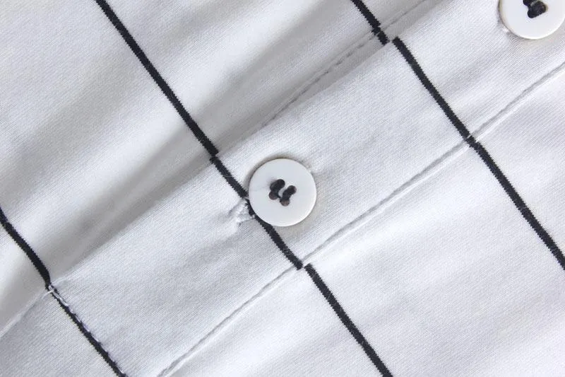 West Louis™ Brand Summer Stripped Polo Shirt