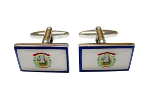 West Virginia State Flag Cufflinks