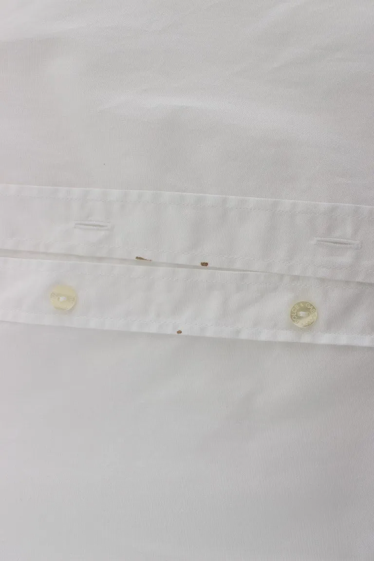 White Cotton GOLD Slim Fit Dress Shirt