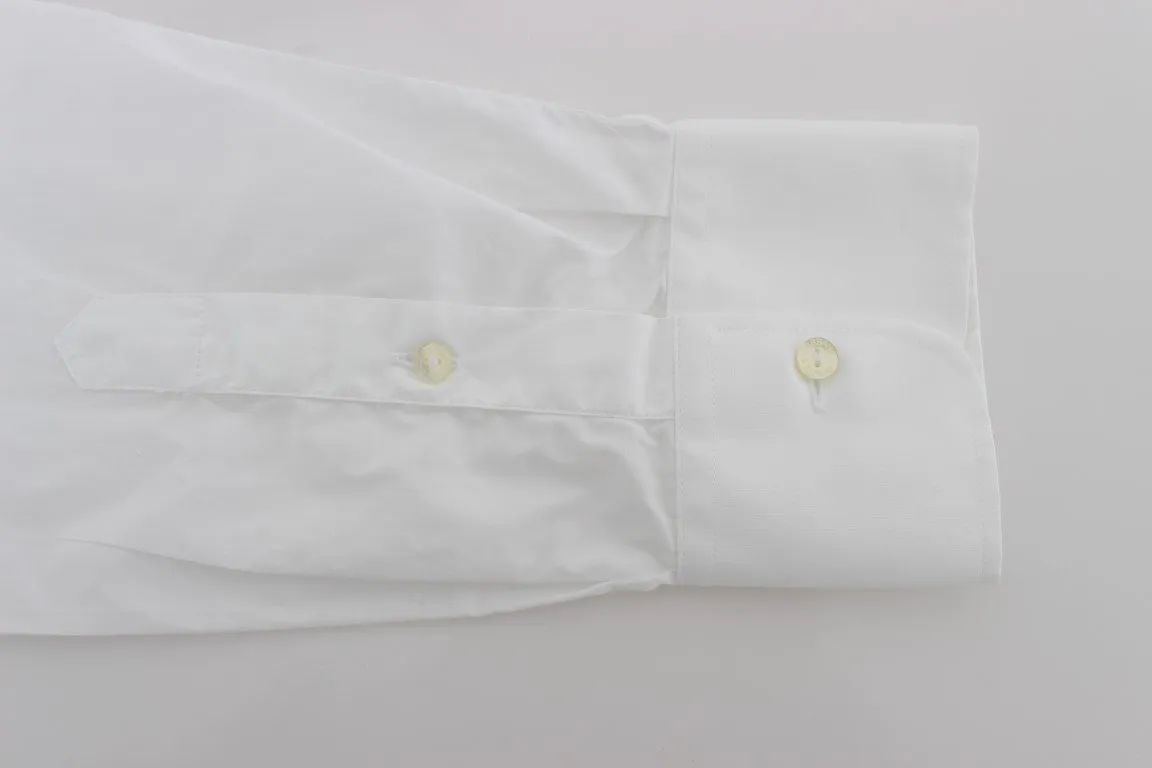 White Cotton GOLD Slim Fit Dress Shirt