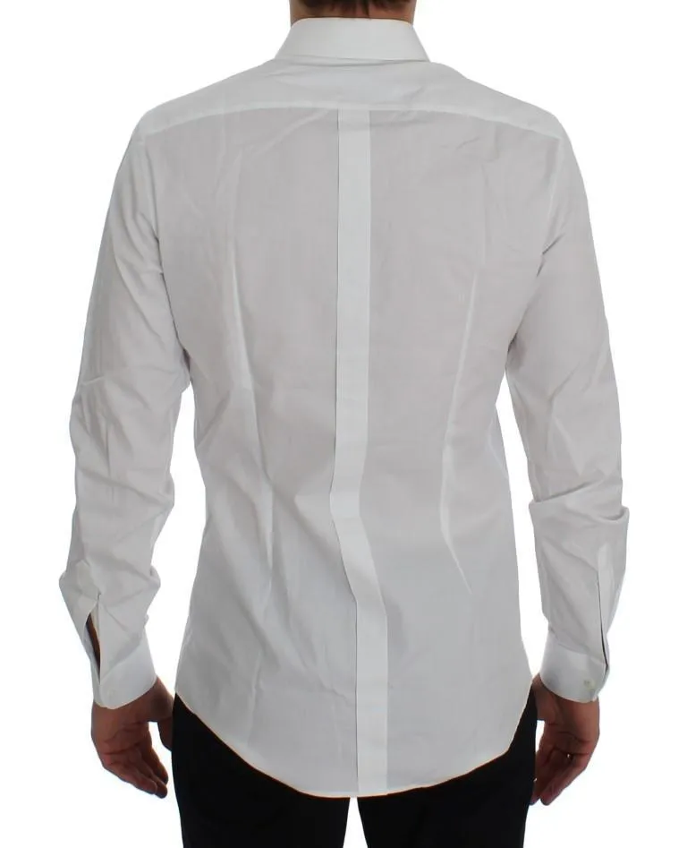 White Cotton Slim Fit GOLD Shirt