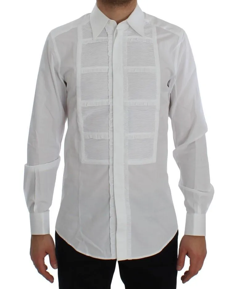 White Cotton Slim Fit GOLD Shirt