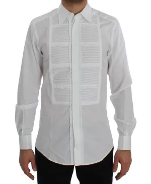White Cotton Slim Fit GOLD Shirt