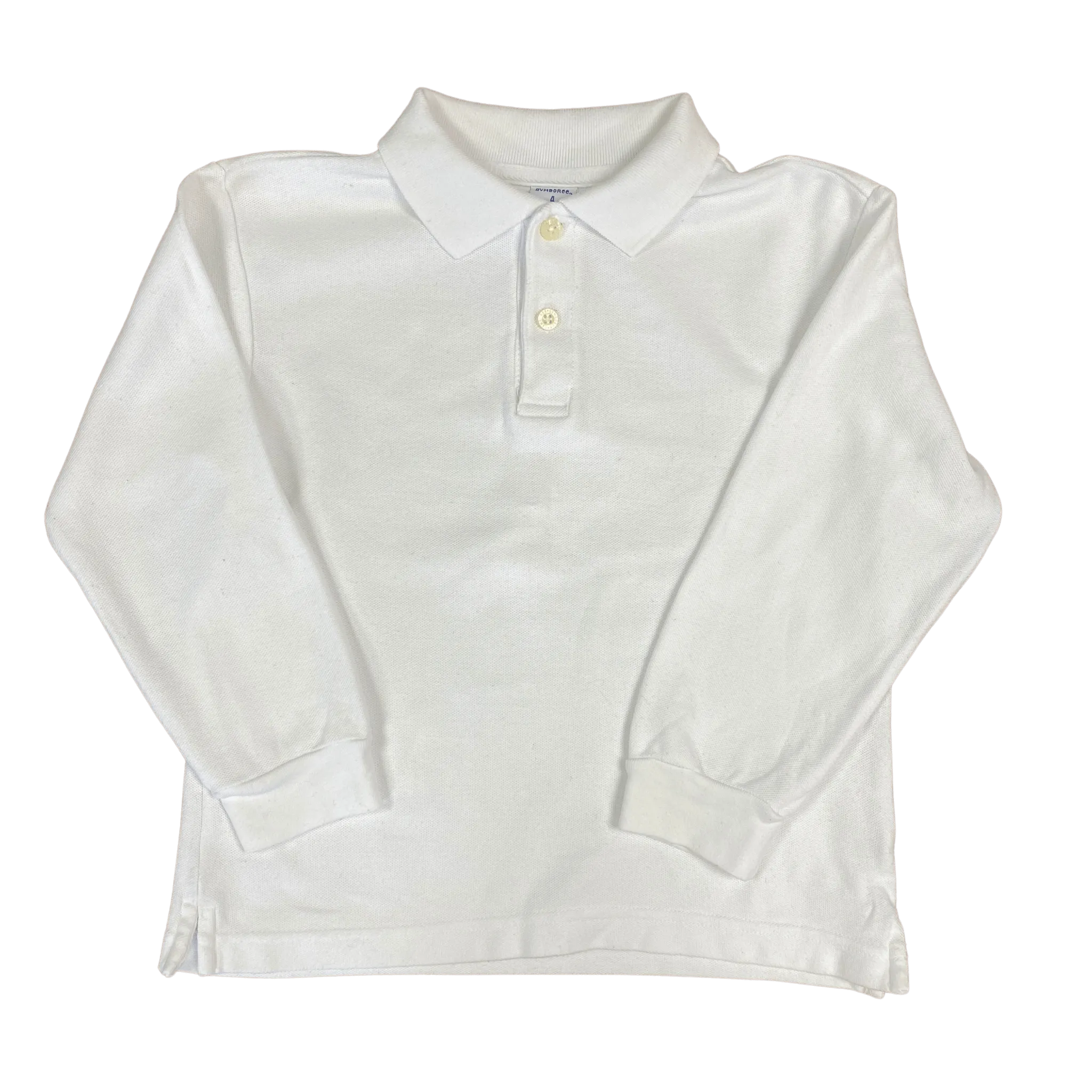 White L/S Polo