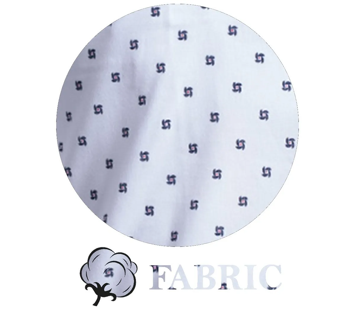 White With Black Dots Men's Slim Fit French Cuff Shirts with Cufflink Holes - Casual and Formal