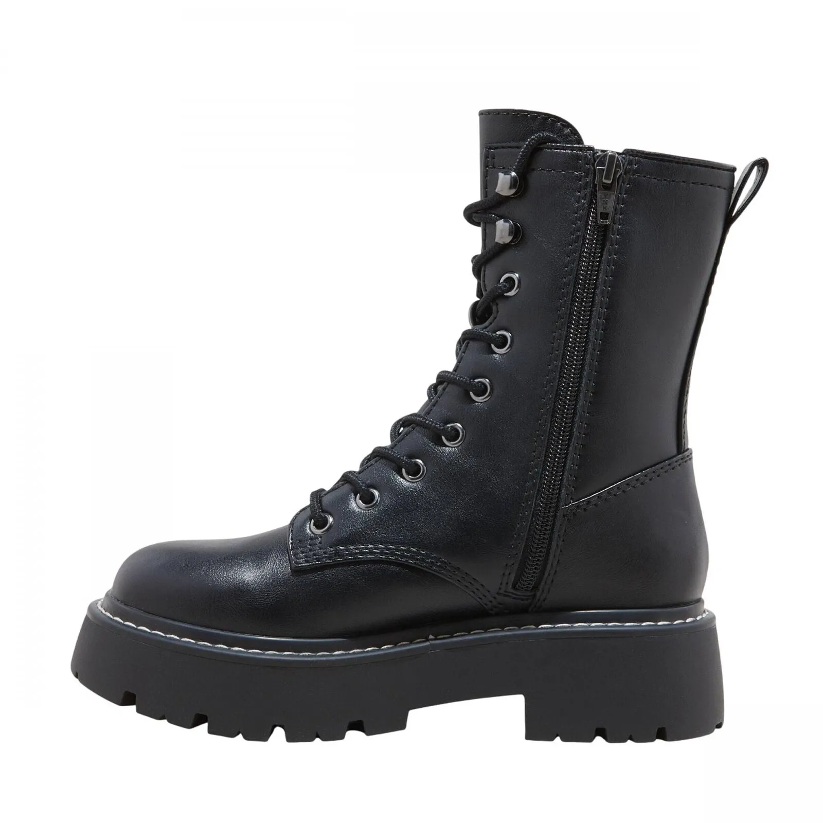 Wild Fable Womens Logan Lug Combat Boots with Memory Foam Insole Black 10M