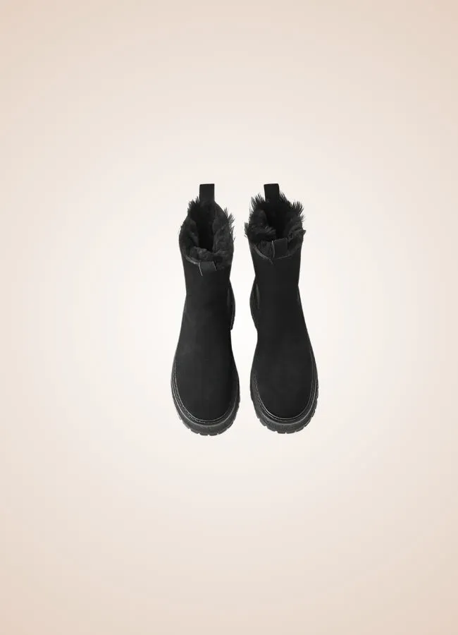 Winter Leather Ankle Boots
