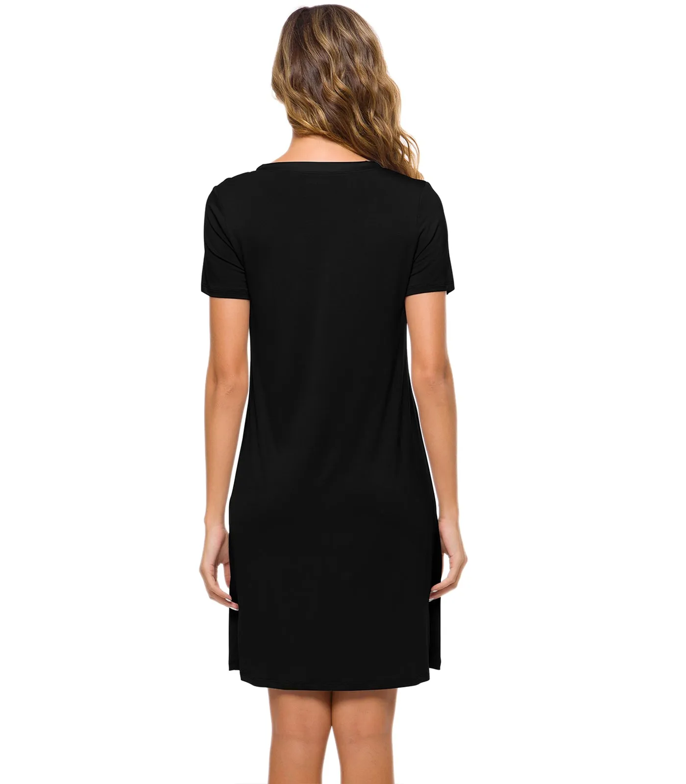 WiWi Soft Bamboo Sleep Shirts with Pockets