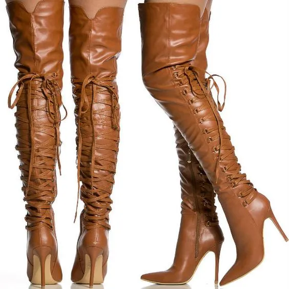 Women Fashion Over The Knee Boots