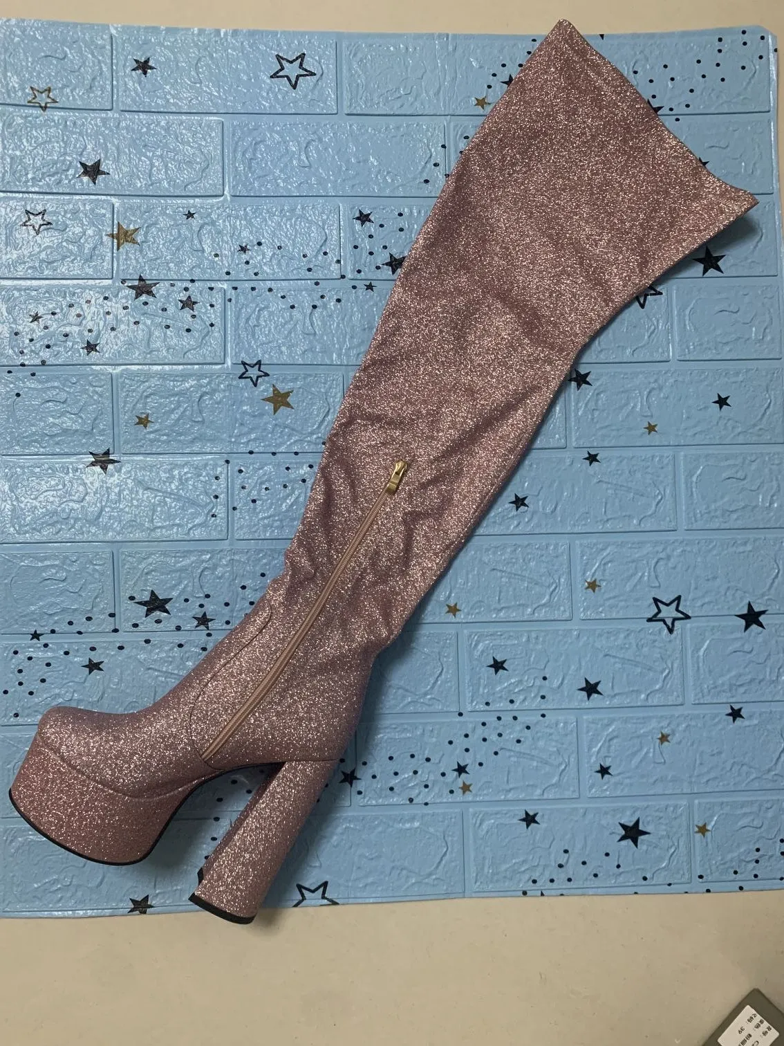Women Thigh High Boots Patent Leather