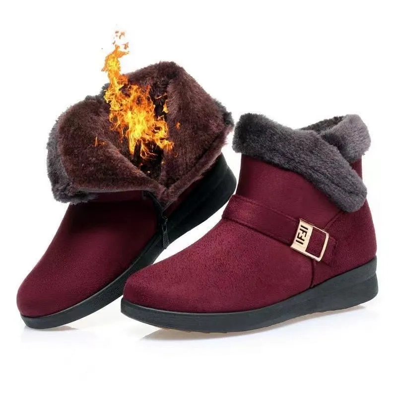 Women Winter Ankle Boots Non Slip Soles