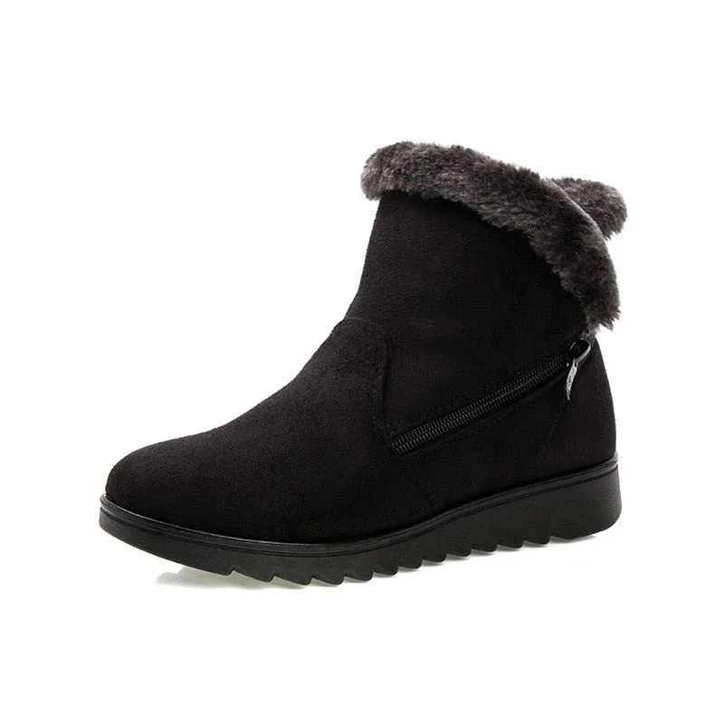 Women Winter Ankle Boots Non Slip Soles