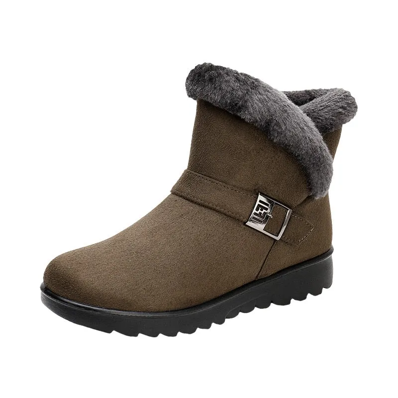 Women Winter Ankle Boots Non Slip Soles
