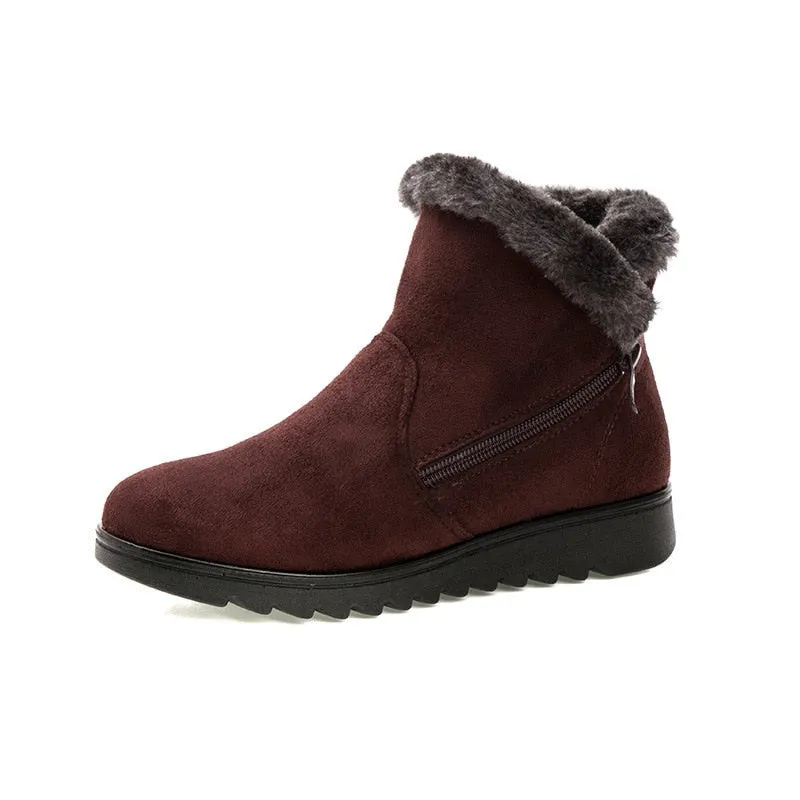 Women Winter Ankle Boots Non Slip Soles