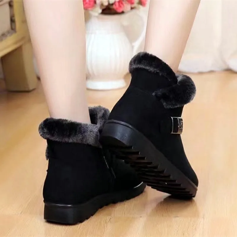 Women Winter Ankle Boots Non Slip Soles