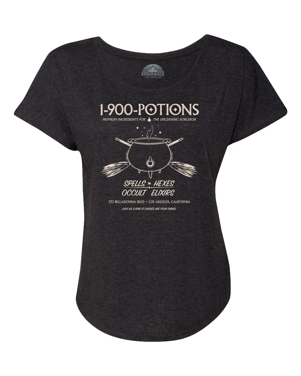 Women's 1 900 Potions Witch Scoop Neck T-Shirt