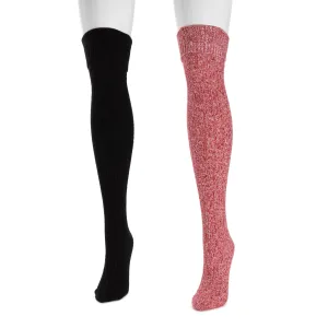 Women's 2 Pair Pack Marl Over the Knee Socks