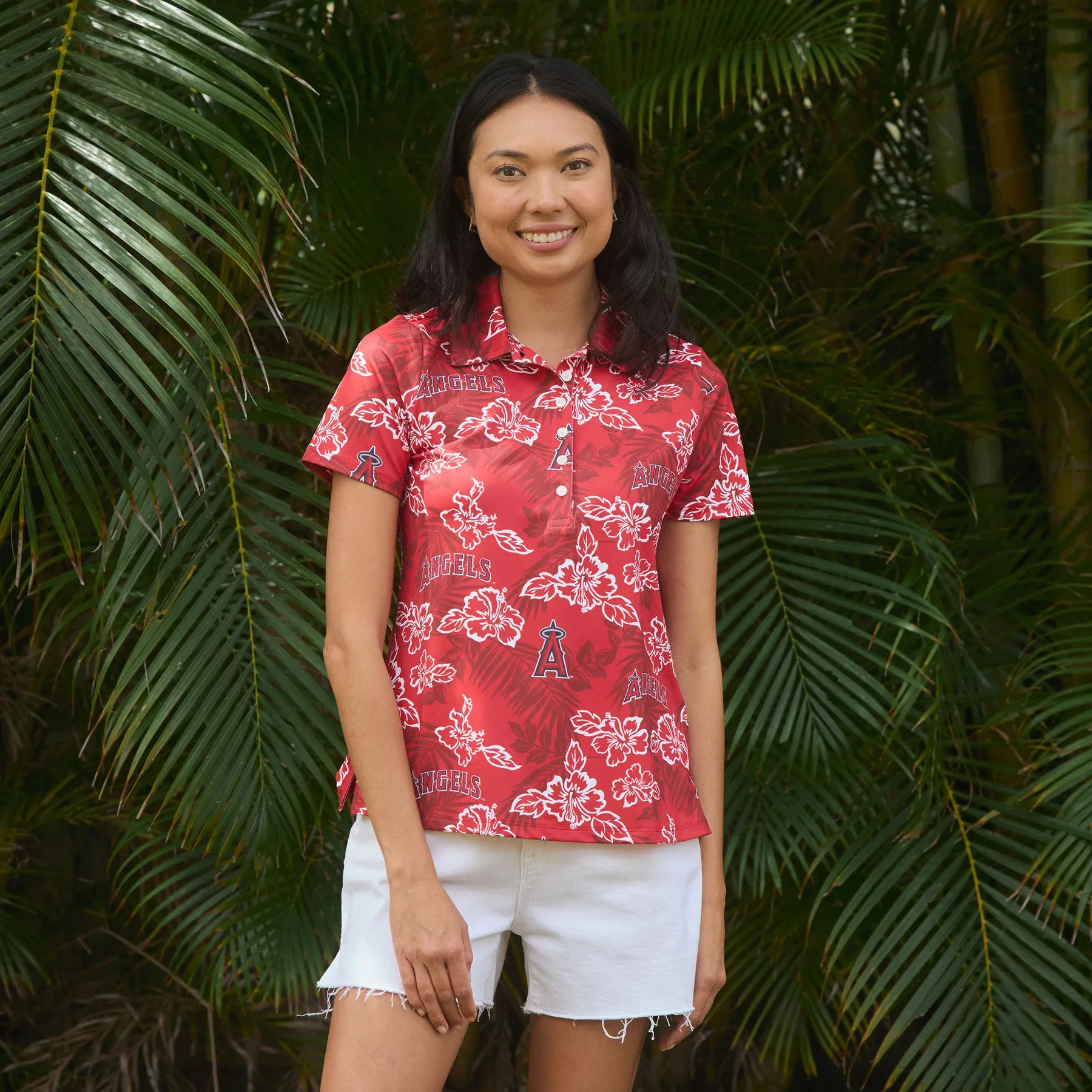 WOMEN'S LOS ANGELES ANGELS PUA PERFORMANCE POLO