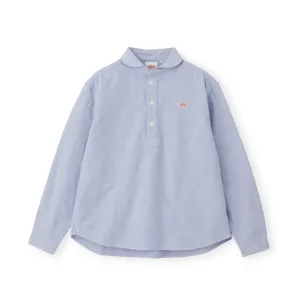 WOMEN'S OXFORD ROUND COLLAR PULLOVER SHIRT PLAIN
