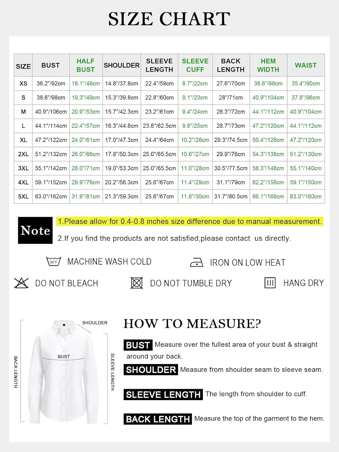 Womens Oxford Shirts Button Down Shirts Cotton Dress Shirts Long Sleeve Collared Work Office Blouses