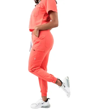 Women's Peach Jogger Scrub Pants