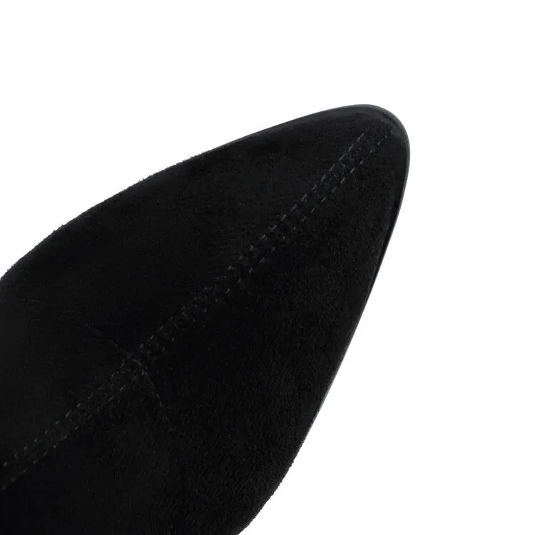 Women's Pointed Toe High Heel Short Boots